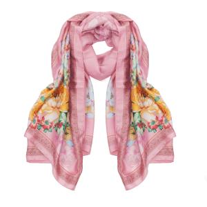 Scarf Rosa, Blommig - Gemini