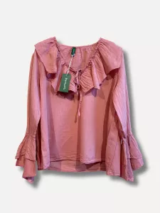 Blus med volang och knyt, Ljung Nilla - Reunion    BERÄKNAD LEV: FEB