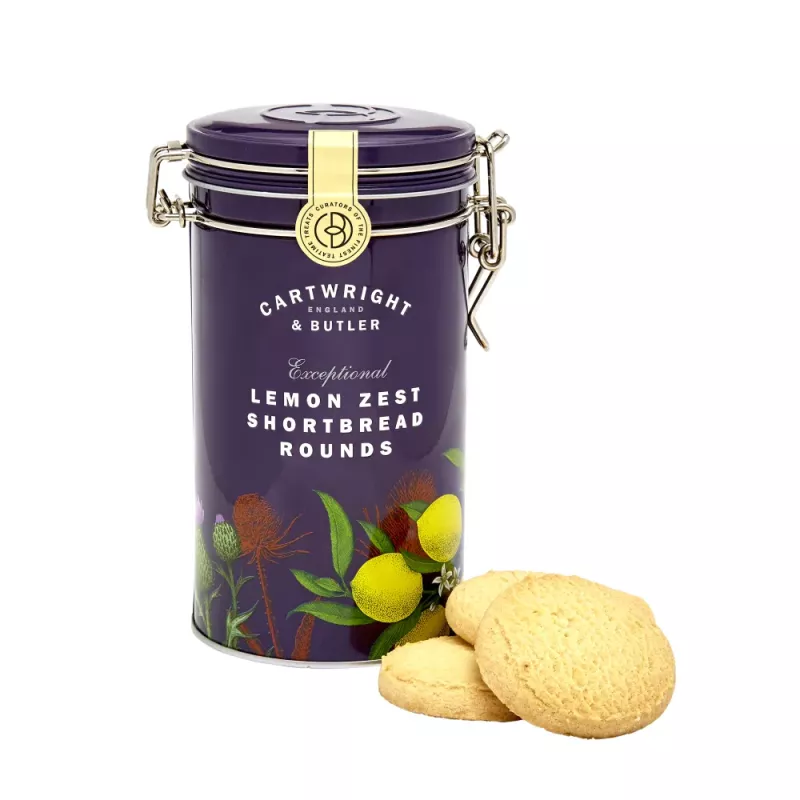 Kakor i plåtburk, Mördeg med tydlig citronsmak - Cartwright & Butler