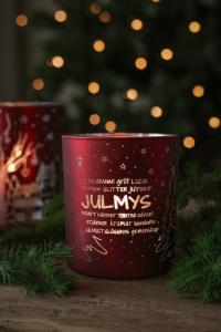 Majas Ljuslykta, Julmys (Röd, 9x10 cm) - Majas Cottage