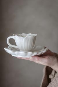 Majas Mugg Blomstra, Vit - Majas Cottage