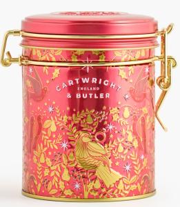 Klassisk butterfudge i julfin plåtburk - Cartwright & Butler    BERÄKNAD LEV: OKT