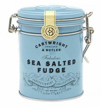 Fudge Salt & Karamell, klassisk fudge i plåtburk - Cartwright & Butler