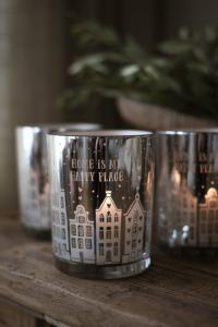 Majas Ljuslykta, Home is my happy place (Silver, 10x12 cm) - Majas Cottage