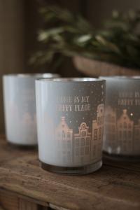 Majas Ljuslykta, Home is my happy place (Vit, 10x12 cm) - Majas Cottage