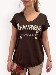 T-shirt Champagne, Brun Sabrina - Gemini
