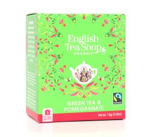 Te Grönt, Granatäpple EKO, Mini-ask te från English Tea Shop