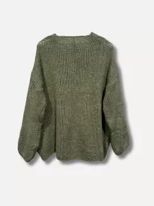 Stickad tröja, Grön Fanny - Reunion