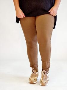 Byxa / Leggings Stretchig, Brun, Sanna (Plus Size) - Cat & Co