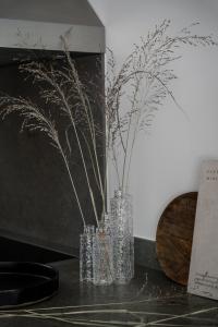 ERNST Glasvas, Mönstrad Struktur, H 20 cm