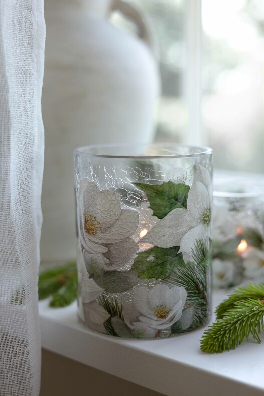 Majas Lykta, Winter Blossom (10x12 cm) - Majas Cottage
