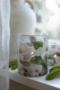 Majas Lykta, Winter Blossom (10x12 cm) - Majas Cottage