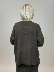 Långkofta med fickor, Brun Olivia - Mix by Heart       BERÄKNAD LEV: OKT
