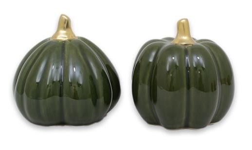 Pumpa, Grön med guldknopp (Stor) - Mitt & Ditt