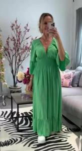 Klänning, Grön med smock, Donna - Love Forever