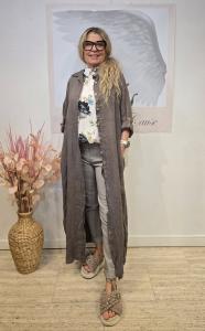 Linneklänning skjortmodell, Mullvad, Petronella - Soulful Fashion