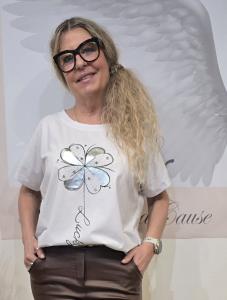 T-shirt Inze, Fyrklöver Silver - Soulful Fashion     2:A SORT.