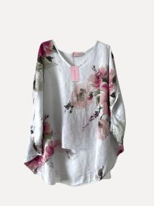 Linneblus / Sarong, Vit Blommig, Johanna - Reunion