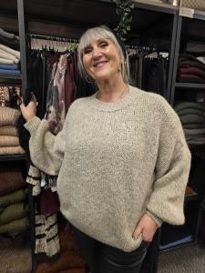 Tröja, Stickad Sand, Lottie - Soulful Fashion