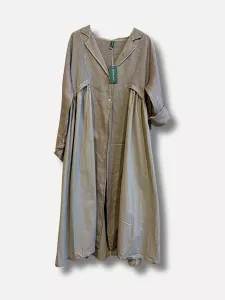 Linnekappa / bomull, Taupe AMBER - Reunion