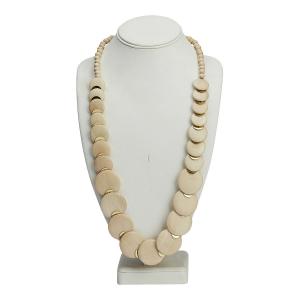 Halsband, Runda träfärgade plattor, Maia - the moshi