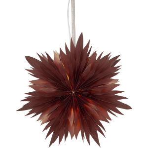 Brunröd pappersstjärna Dis, Dia: 45 cm