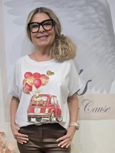 T-shirt Inze, Happy Car (Röd)  - Soulful Fashion