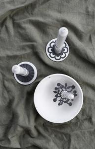 Ljusdala, Grå blomma manschett - Storefactory