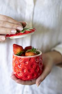 Burk med lock, Jordgubbe - Storefactory