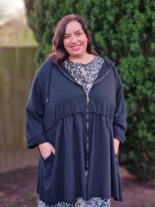 Kofta / Klänning, Svart, Lissy (Plus Size) - Cat & Co