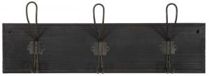 Klädhängare i trä mörkgrå - med 3 krokar, IB Laursen