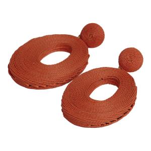 Örhänge, Orange klädda ringar, Iris - the moshi