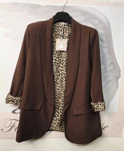 Kavaj Brun, Fodrad i leo, Tina - Soulful Fashion