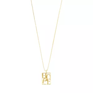 Halsband, Återvunnent guldpläterat HOPE – Pilgrim