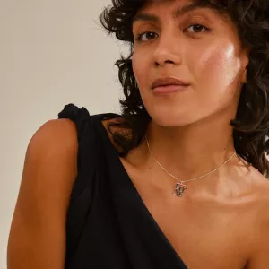 Halsband, Återvunnet silverpläterat LOVE – Pilgrim