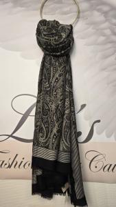 Sjal, Paisley Svart, Sofie - Soulful Fashion