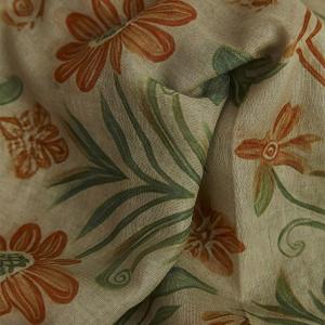 Scarves, Grön med blommor, Beatrix (100x180 cm) - the moshi