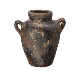 Vas / Urna, Brunmelerad terracotta, Daiane (Höjd: 16 cm) - Wikholm Form