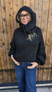 Tröja, Stickad Svart, Lottie - Soulful Fashion