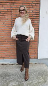 Tröja, Stickad Creme, Lottie - Soulful Fashion