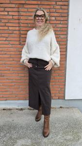 Mirakelkjol Lång, Coffee Madde - Soulful Fashion