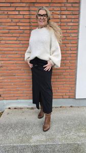 Mirakelkjol Lång, Svart Madde - Soulful Fashion