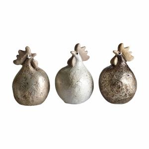 Höna Skimrande 3-pack 5,2cm - Nääsgränsgården - svart, vit, sand   LEV MARS