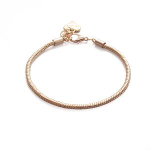 Armband, Guldfärgad Ormlänk - Gemini