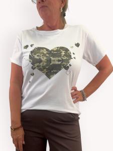 T-shirt Camohjärta, Millie - Gemini
