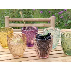 Dricksglas i pressat glas, Saint-Émilion - Chic Antique