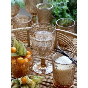 Dricksglas i pressat glas, Saint-Émilion - Chic Antique
