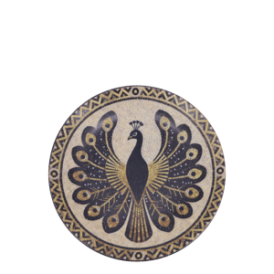 Assiett Mosaik, Påfågel - Chic Antique