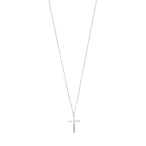 Halsband Kors, Flynn, Silverpläterat - Pilgrim