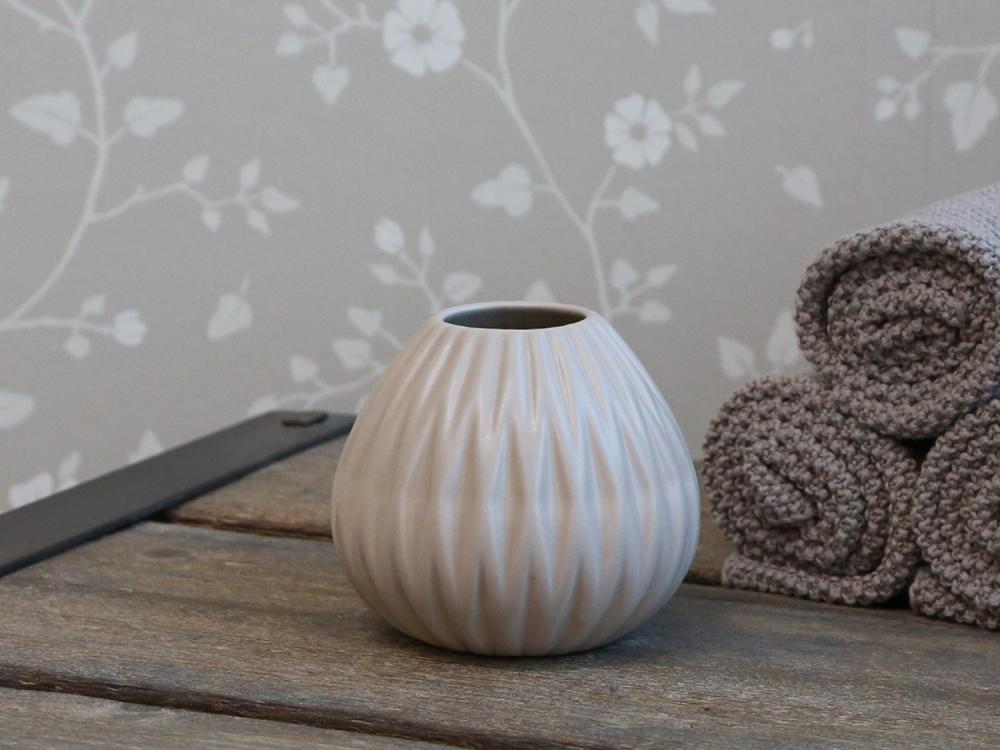 Tandborstmugg, latte "Diamant" - Chic Antique